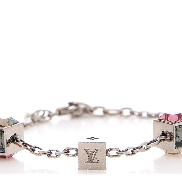 LOUIS VUITTON Swarovski Gamble Bracelet Silver CODE M65231 Authentic - Picture 5 of 9